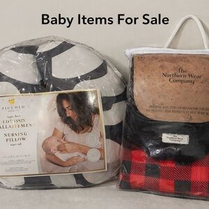 BNEW! Piccolo Nursing Pillow and Northern Wear Baby Stroller Bag